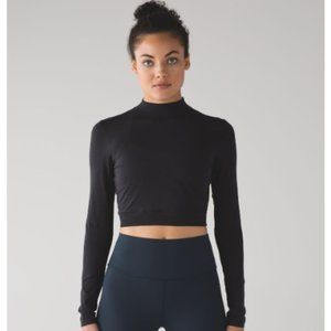 Lululemon Kitsilano Mock Long Sleeve Black